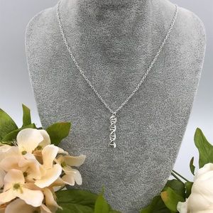 Science DNA Necklace Double Helix Silver Necklace